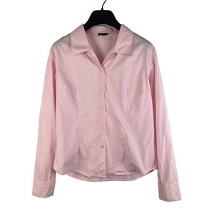 Mariposa Soft Pink Long Sleeve Button-Down Blouse
